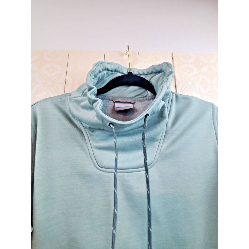 Womens Large Seafoam Green Water Resistant Funnel Neck Pullover Columbia - Picture 6 of 9
